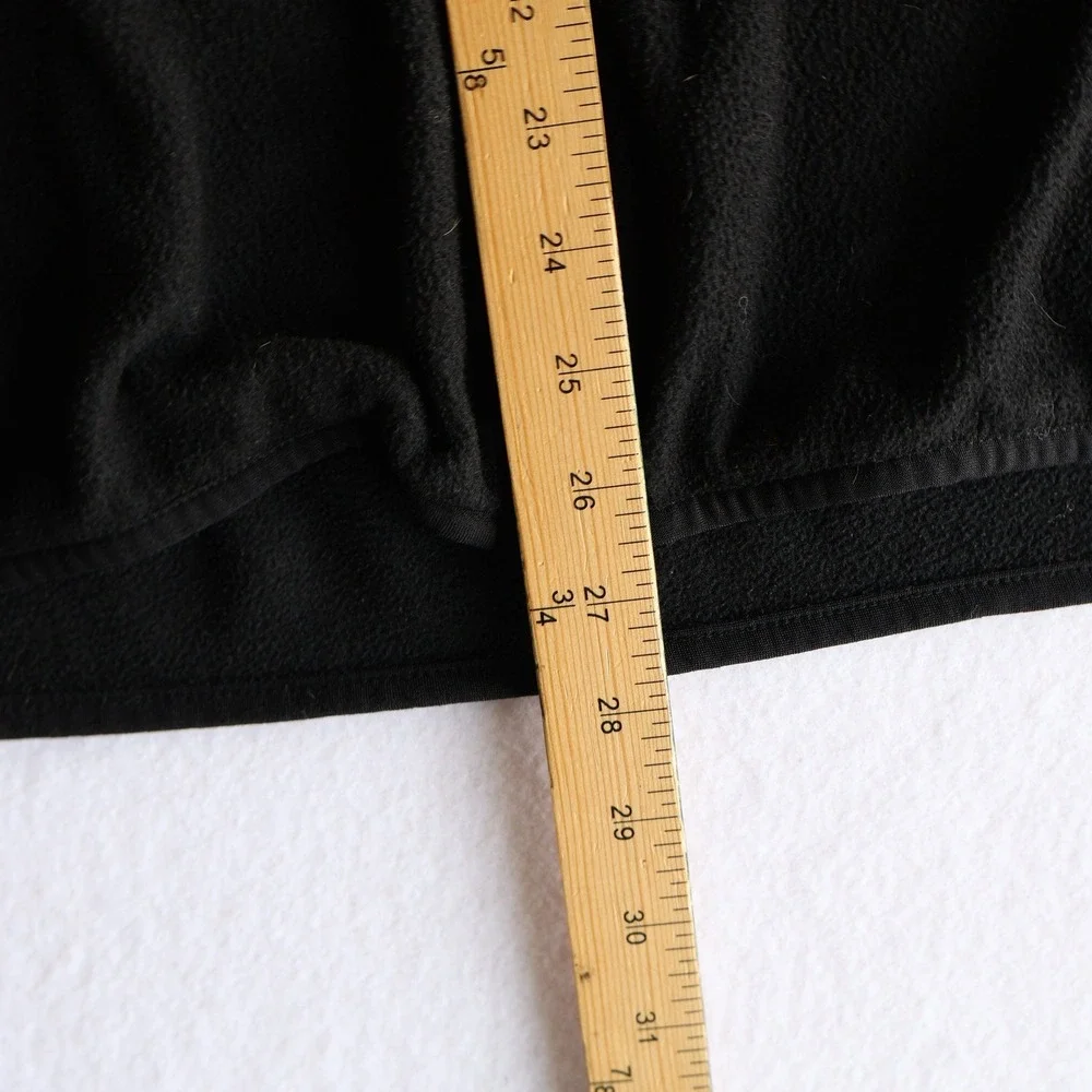 The North Face Mens Black Fleece Full-Zip Jacket Size Large Pockets
